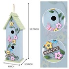Hanging Birdhouse For Outdoor  Garden Decorative Wooden Bird House  Colorful    