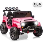24v 2 Seater Ride On Car Toy For Kids 4x4 Ride On Truck W parent Control Pink