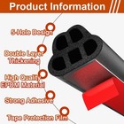 53 8 Ft Car Door Seal Strip Universal Self Adhesive Automotive Weather Stripping