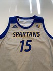 Game Worn Used Adidas San Jose State Spartans Sjsu Basketball Jersey Large 6  15