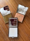 Vintage Compact Lot Schildkraut Mother Of Pearl Petit Point Lucite Like Confetti