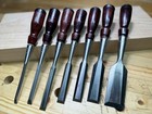 Stanley No  750 Vintage Socket Chisels  set Of 7  Partially Restored