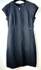 5k New Chanel 2018 Black Tweed Midi Long Dress 36 38 40 4 6 8 White Cc Logo S M