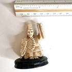 Vintage Japanese Hand Carved Okimono Figurine     Detailed Sculpture
