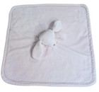 Blankets   Beyond Pink Bunny Rabbit Baby Lovey Vtg Security Blanket Plush