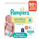 Pampers Sensitive Baby Wipes 1008 Count 18x Bulk Pack Fragrance Free