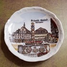 Schwab Bmund Marketplace Germany 5  Souvenir Plate Miniature Euc 