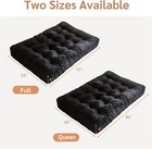  8 Inches Futon Mattress Full Size  Thick Futons Sofa Couch Full 54 x75   Black