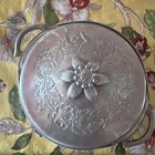 Vintage Everlast Metal Forged Aluminum Hammered Covered Casserole Dish Floral