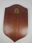 Vintage Grip Fast Leslie Crest Coat Of Arms Wood Wall Plaque Scottish Clan