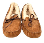 Ugg Dakota Womens Size 6 Suede Sheepskin Slippers Tobacco 5612 Slip On Euc