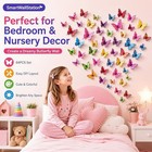 X Pcs Butterfly Wall Stickers With Magnets gule 3d Butterflies  no Damage  84