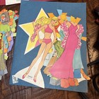 Vtg Large Lot Of Barbie Francie Paper Dolls 1970s Whitman Mattel  Cut   Uncut