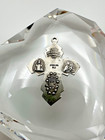 Vintage Sterling Silver Catholic Cross Medal   Pendant 3 2cm Jb23