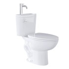 Two Piece Toilet With Sink 2 In 1 Toilet Bowl With Faucet 1 28 Gpf Single Flush