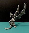 Rawcliffe Pewter Winged Dragon Horns Rhinestone Jewel Eyes Figurine Lotr Rpg Got