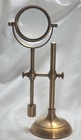 Antique Brass Magnifying Glass On Stand Half Yoke Swivel 12 