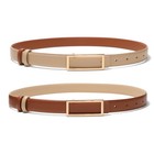 Womens Belt Reversible Leather Belt Skinny Thin Fashion Designer Waist Belts    
