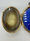 Antique Victorian Mourning Locket Gold-filled Oval 2-sided With Glass   Hair