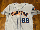 Houston Astros 2020-21 Game Used Worn Road Gray Bat Boy Jersey Size 44 Mlb Auth