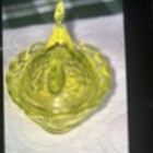 Boyd Vaseline Uranium Glass Mini Hen On Nest Chick On Nest 