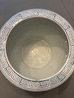Vintage Chinoiserie Chinese Blue White Porcelain Planter Pot Floral  8  Tall