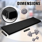 2 Inch 72 x24  Thick Foldable Yoga Mat With Carry Strap  Non-slip Portable Foam
