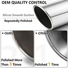  Exhaust Tip 2 5 Inch Inlet  2 5    Inlet 4    2 5 inlet 4 0 outlet-12 long Sliver