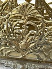 Vtg Ornate Victorian Style Brass Double Napkin Holder Or Letter Holder