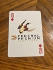 Vintage Poker Card Mills Sporting Goods 10 Diamonds Federal Premium Ammunition