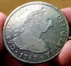 1787 Spanish Colonial Potosi 8 Reales Silver Dollar - American Pocket Change
