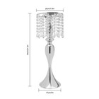 10 Pcs Metal Silver Flower Vase Wedding Table Centerpieces Crystal Flower Stand