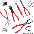 5pc Electrical Disconnect Pliers For Car Connector Separator Automotive Tool Kit