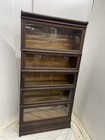 Macey Tiger Oak Barrister Stacking Lawyer s Sectional Bookcase 5 Sections