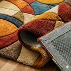 Mid Century Abstract Hand Tufted Rug For Living Room  Timeless Geometric Carpet 