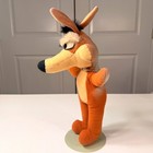 Vintage 1971 Mighty Star Warner Bros Looney Tunes Wile E Coyote Plush Stuffed