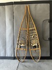 Vintage Safe Sport Wooden Snowshoes Faber Made In Canada Oretteville que Rawhide