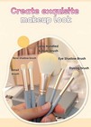 Professional Makeup Brush Set With Travel Case Hypoallergenic Vegan