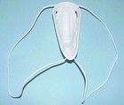 A New White  Self Supporting  Hard Cup  No Waistband Needed  Stays In Place 