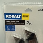 Brand New Kobalt Speed Release Knife 2 Pc  Set W 12 Blades buy One Get One Free 