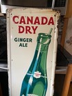 Canada Dry Ginger Ale Verticle Sign With Bottle - Original