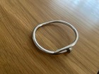 Silver Titanium Steel Unisex Nail Bracelet  Vintage Style  Adjustable