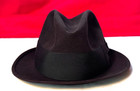 Vintage 1950s Stetson Royal Deluxe Fedora     Chocolate Brown     7 3 8  Long Oval