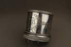 Rare Antique Imperial Russian 84 Silver Engraved Tea Cup Holder St Petersburg