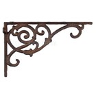 2 Vines Scrolls Shelf Brackets Cast Iron Corner Brace Antique Rustic Finish 9 5 