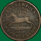 1837 Executive Experiment Turtle Ht-33 Hard Times Token Vf  37880