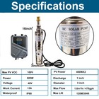 Dc 48v 3  Od 500w Solar Deep Well Pum Submersibl Pump Impeller mppt Controller