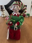 Nwt Jingles   Joy Christmas Elf Pixie Lollipops Shelf Sitter Porcelain Doll 22   