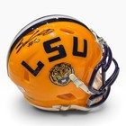 Sam Leavitt Autographed Lsu Tigers Mini Speed Helmet Jsa Gold