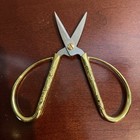 Bonsai Pruning Scissor - Golden Ornate Handles Japanese Butterfly  - 5in Long